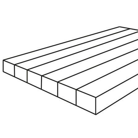 Langstav træbordplader