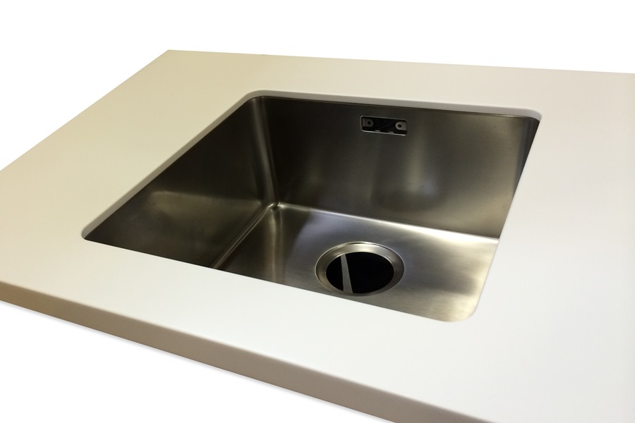 Vask i Corian bordplade 