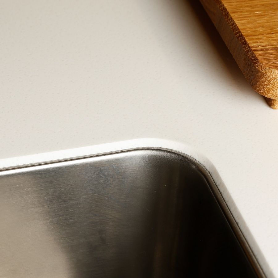 Underfræset vask i GetaCore bordplade 