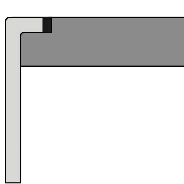 Planlimning af vask i en linoleumsbordplade