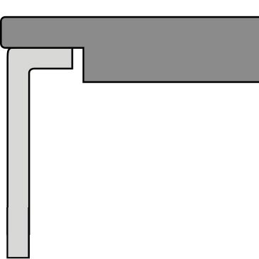 Underfræsning af vask i Corian og Montelli bordplader 