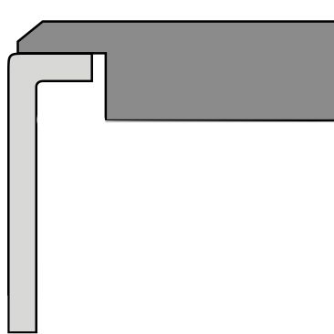 Underlimning af vask i træbordplade 