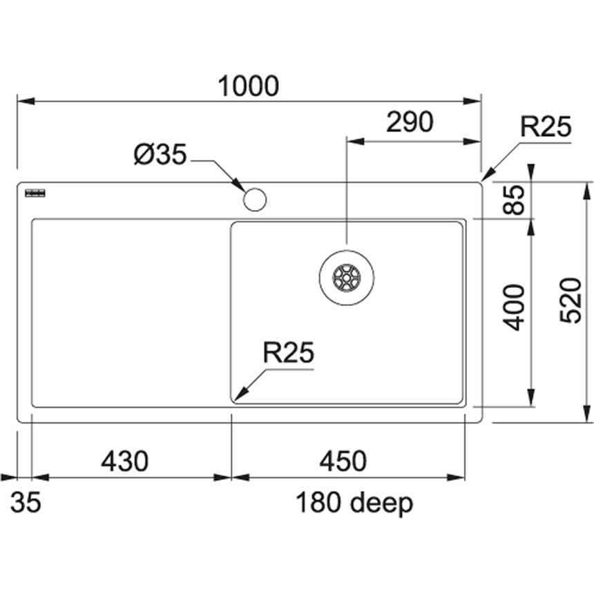 Franke prisliste Sminkespeil