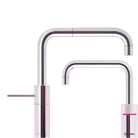 Quooker Twin Taps Nordic Square Krom inkl. COMBI beholder