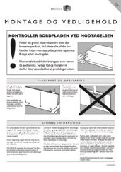 Montage- og vedligeholdelsesvejledning 